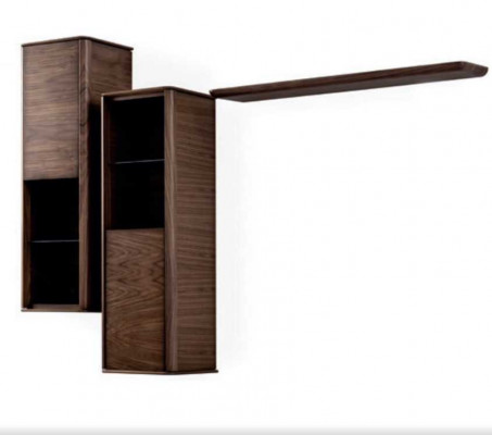 Obývací pokoj set skříňové stěnové poličky s TV stojanem v moderním designu Wohnwand.