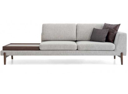 Luxus obývací pokoj Sofa Moderní design Dřevo s textilií Lounge Club Sofa Big