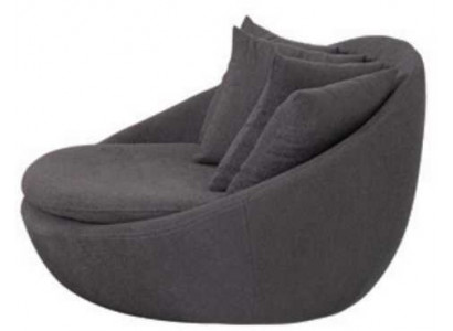 Křeslo Polštář Sedadlo Moderní Design Šedá Relaxační Luxusní obývací pokoj Klub