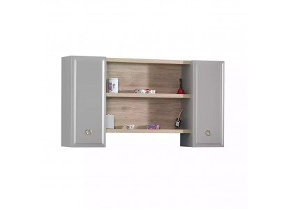 Skříň na zeď Regál Dětský pokoj Regál na knihy Dřevo Šedé Design