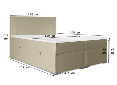Manželská postel potah ložnice postel moderní nábytek postel Boxspring