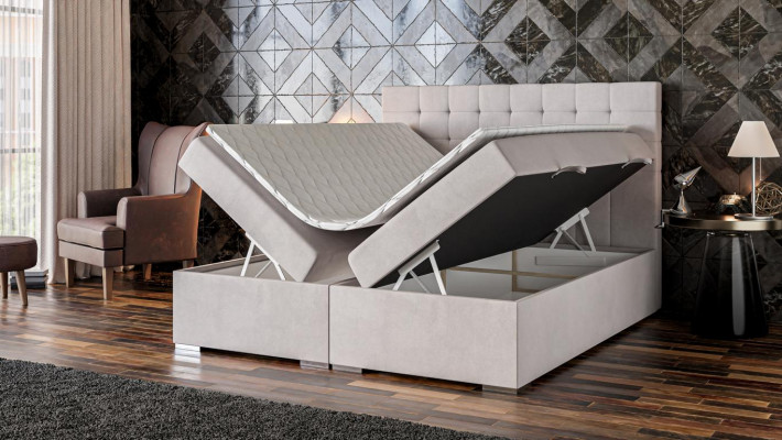 Postel Nábytek Moderní Design Manželská postel Luxusní Ložnice Textilie Pružinová postel