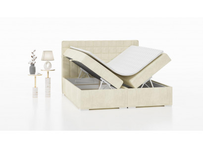 Manželská postel Moderní design Luxusní ložnice Lůžko se čalouněním Nábytek Boxspring postel