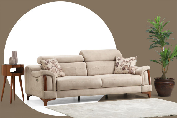 Sofa set Living room Three-seater sofa Complete Single-seater armchair Textile furniture
