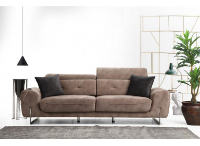 Třímístná sedací souprava styl moderní design luxusní textilie