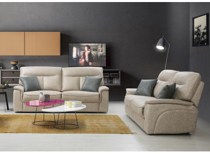 Kompletní set 2 kusy třímetrových pohovek, souprava, moderní design obývacího pokoje.