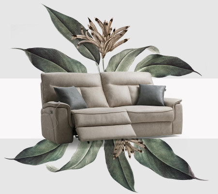 Kompletní set 2 kusy třímetrových pohovek, souprava, moderní design obývacího pokoje.
