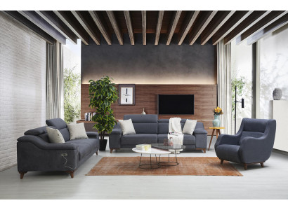 Sofa set kompletní moderní obývací pokoj textilie luxusní obývací nábytek