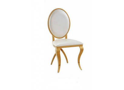 Luxus textilní židle z nerezu do jídelny designové křeslo s opěrkou oblečení.