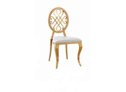 Návrh židle Polštář židle Luxus Textilní nerezové židle Jídelní židle