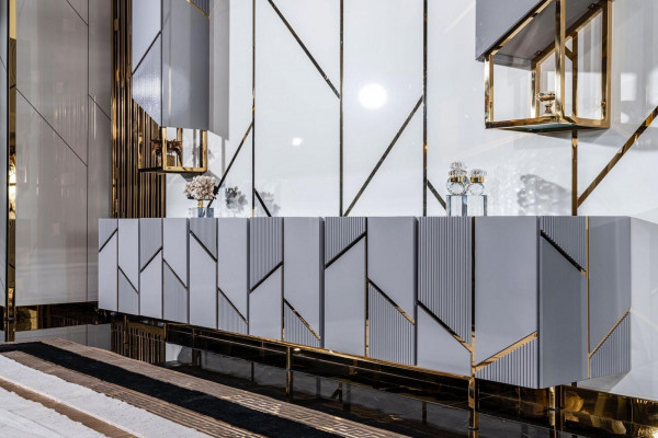 Nastavit stojan na televizi, křeslo, konferenční stolek, konzolový stolek, obývací pokoj 4 díly šedý nový