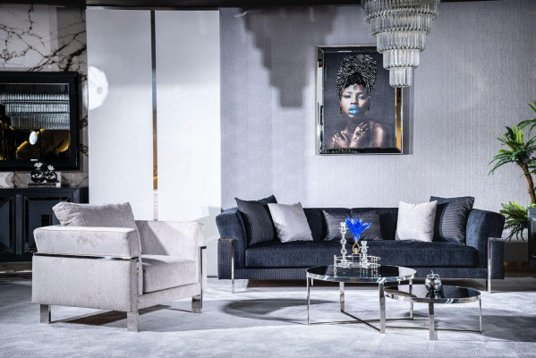 Obývací pokoj - sedací souprava 3+1, zrcadlo, konferenční stůl, zahradní nábytek, design.