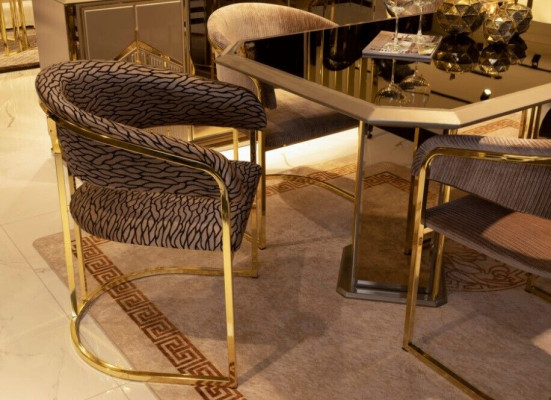 Jídelní židle Luxus Moderní židle Textilní design Italský nábytek
