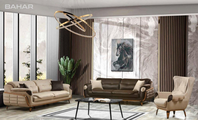 Křeslo Sedadlo Klasický Televize Obývací pokoj Potah Jednomístný Látka Béžová