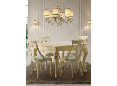 Jídelní židle Dřevo Luxus Křeslo Beige Zádová opěrka Obývací pokoj Nábytek Beige Nové