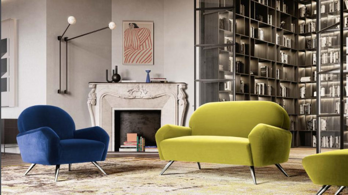 Design Sofa Moderní sedací souprava set kancelářského vybavení sedací souprava 2+1 Italský nábytek