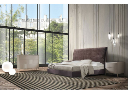 Postel Postele Manželská postel Ložnice Polštář 180x200cm Italský nábytek