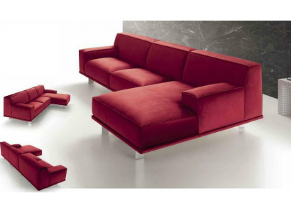 Žijící krajina Pohovky Rovné rohové pohovky Čalouněný textilní design Rovný rohový gauč Dívčí gauč Sofa alfitalia