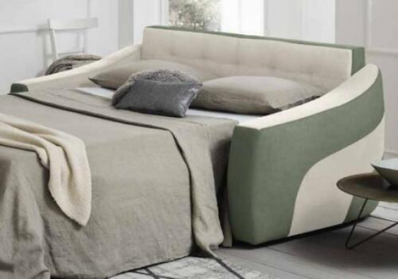 Designerová pohovka 2místná látková pohovka Rozkládací pohovka Dvoumístný italský nábytek Nový