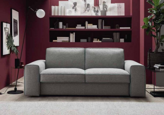Třímiestná sedačka čalouněná designová pohovka moderní 3místné pohovky nábytková sedací souprava šedá.
