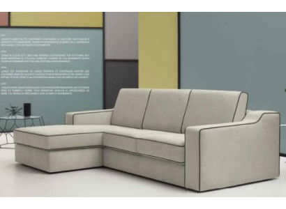Moderní textilní design Luxusní rohová sedací souprava L-tvaru Beige polstr alfitalia.
