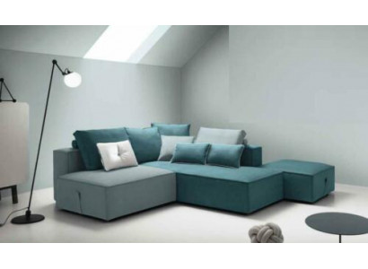 Designer pohovka Sofa Rohlík Růžek polstrovaný set obývací pokoj L-forma Moderní alfitalia