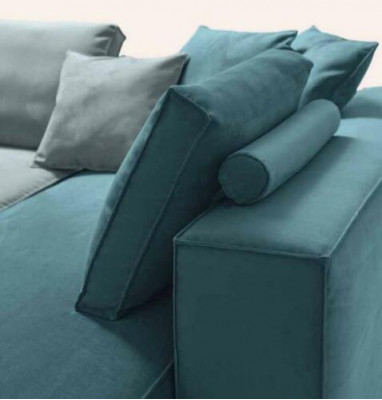 Designer pohovka Sofa Rohlík Růžek polstrovaný set obývací pokoj L-forma Moderní alfitalia