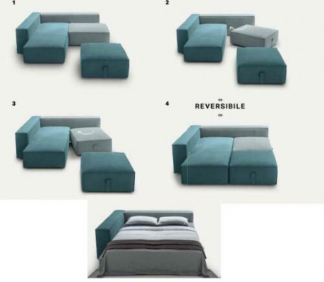 Designer pohovka Sofa Rohlík Růžek polstrovaný set obývací pokoj L-forma Moderní alfitalia
