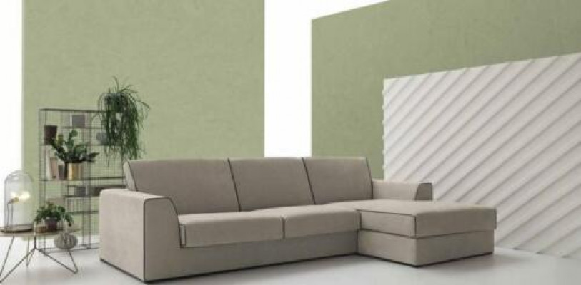 Šedá pohovka obývací souprava látková rohová sedací souprava design textilní sedací souprava L-tvar alfitalia Nová