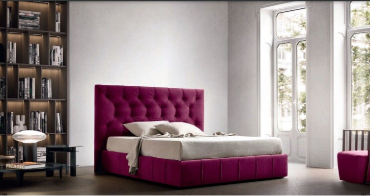 Manželské postele Beige 200x200 Ložnice Textilie Hotelová postel Polstrování Design Luxus