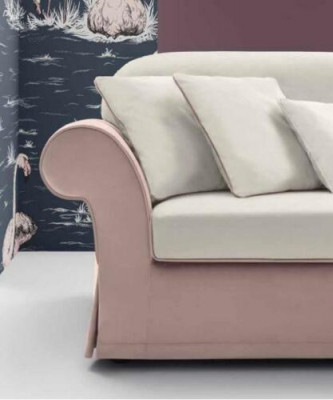 Klasický nábytek - pohovky Design Luxus Couch Sofa Textilie Pohovka Růžová 3místná