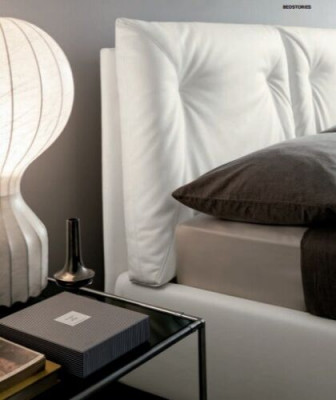 Luxusní postele ložnice 160 x 200 cm design textilní postel polstrování dvojité hotel