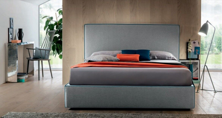Luxusní postele Textil Hotel Potah sedadla Textil Italský designér postel Ložnice