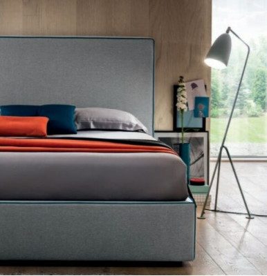 Luxusní postele Textil Hotel Potah sedadla Textil Italský designér postel Ložnice