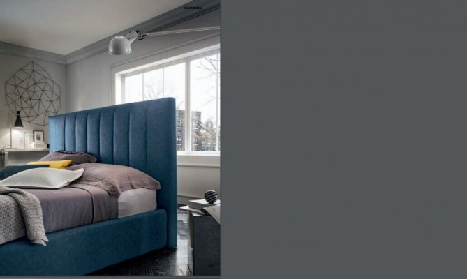 Návrhářská postel Ložnice Postele Textil Luxusní hotel Látka Čalounění Sedadlo Itálie