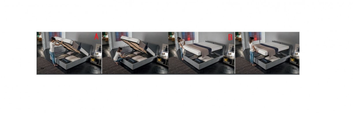 Návrhářská postel Ložnice Postele Textil Luxusní hotel Látka Čalounění Sedadlo Itálie