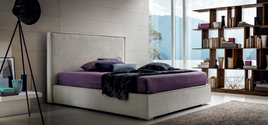Postel 180x200 ložnice manželská lůžka luxusní hotelová postel dvoulůžko design dřevo moderní.