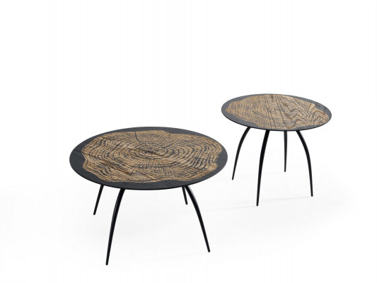 Luxus design černé stolky do obývacího pokoje s kulatými stoly.