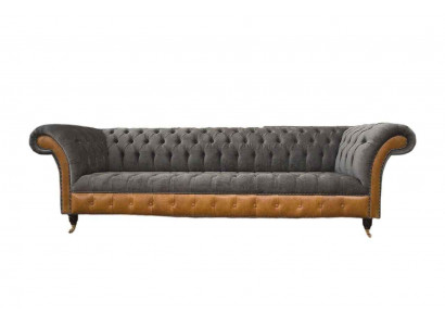 Pohovka 4místná Chesterfield Luxus Couch Big Couchen Polster 300cm Design