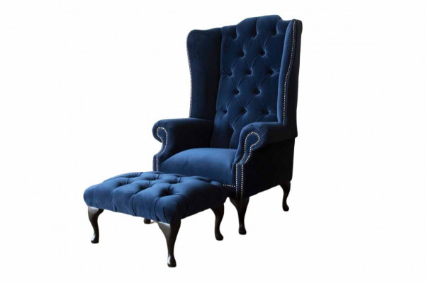 Chesterfield křeslo s polohovacím mechanismem a nožičkou Relax 1sedací.getItem1sedací souprava 2 kusy