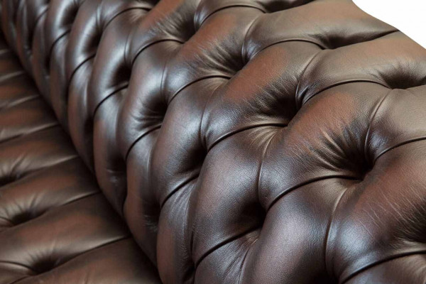 Chesterfield 4-sedadlo v kůži obývacího pokoje Design Pohovky Pohovka Nábytek Nový