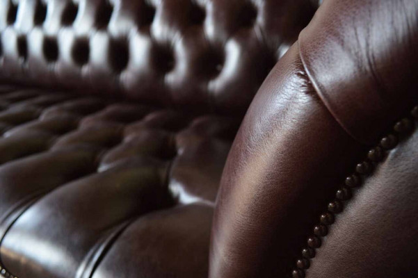 Sofa Chesterfield Pohovka Polštáře Sedadlo Kožené Pohovky Hnědé Designer