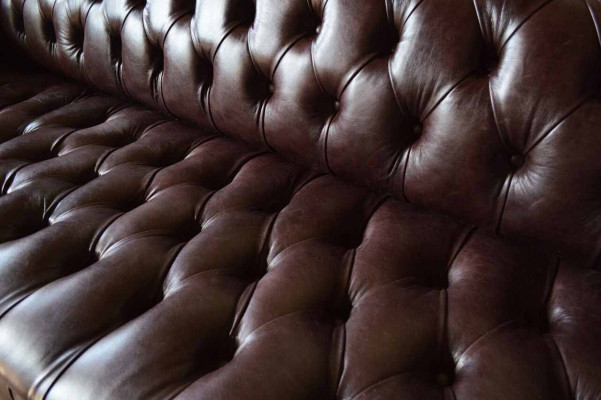 Sofa Chesterfield Pohovka Polštáře Sedadlo Kožené Pohovky Hnědé Designer