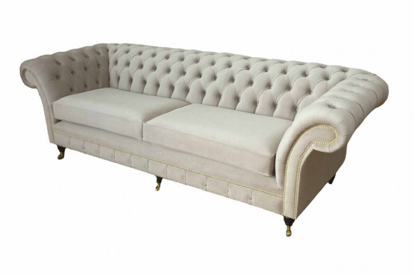 Couch Sofa Polster 3 Sitzer Couchen Sitz Sofas Dreisitzer Chesterfield => Pohovka Sedací souprava 3 místná Pohovky Sedadla Sedací soupravy Tří místná Chesterfield