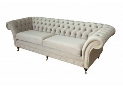 Couch Sofa Polster 3 Sitzer Couchen Sitz Sofas Dreisitzer Chesterfield => Pohovka Sedací souprava 3 místná Pohovky Sedadla Sedací soupravy Tří místná Chesterfield