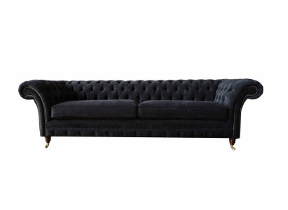 Design pohovka 4místná Luxus Klasická látka Chesterfield Sofa