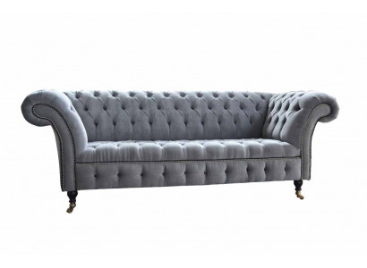Chesterfield 3 místná pohovka sedadlo textilie tkanina pohovky pohovka čalounění