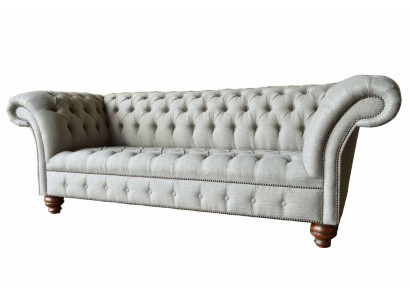 Třímístná designová pohovka 3místná šedá polstrovaná pohovka nábytek Nový