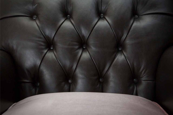 Křeslo Design Pohovka Relax Lounge Hnědá Potah Luxus Chesterfield Nový