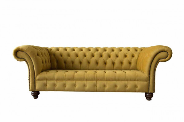 Sofa 3 místný gauč gauče Chesterfield třímístné čalounění na gauči textile.